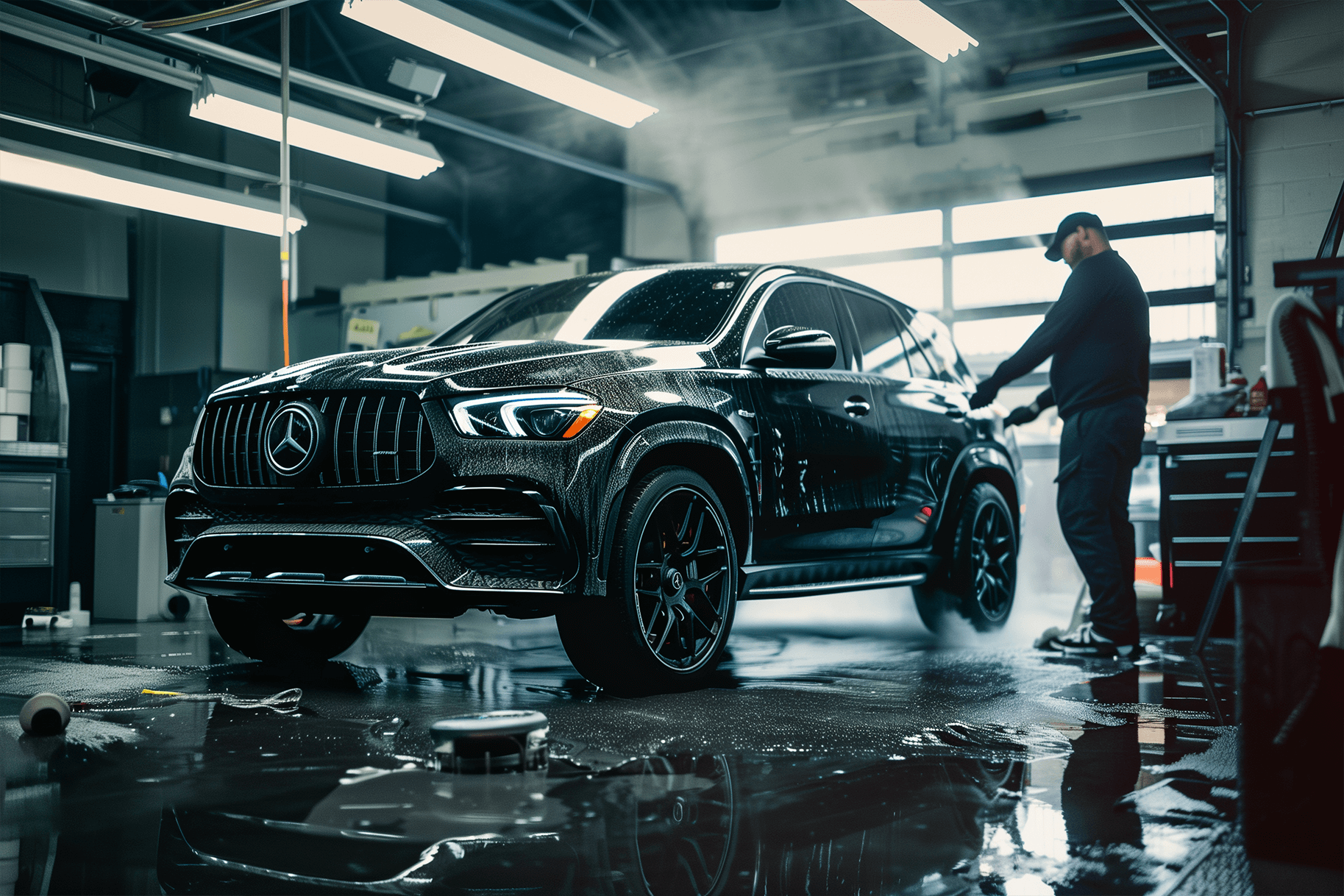 Mercedes receiving platinum detail package by Xtreme Auto Detail